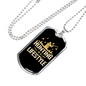 Hunting Is A Life Style Necklace Stainless Steel or 18k Gold Dog Tag 24"-Express Your Love Gifts