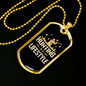 Hunting Is A Life Style Necklace Stainless Steel or 18k Gold Dog Tag 24"-Express Your Love Gifts