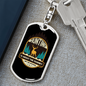 Hunting Is About The Journey Keychain Stainless Steel or 18k Gold Dog Tag Keyring-Express Your Love Gifts