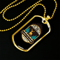 Hunting Is About The Journey Necklace Stainless Steel or 18k Gold Dog Tag 24" Chain-Express Your Love Gifts