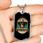 Hunting Is About The Journey Necklace Stainless Steel or 18k Gold Dog Tag 24" Chain-Express Your Love Gifts