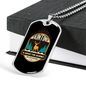Hunting Is About The Journey Necklace Stainless Steel or 18k Gold Dog Tag 24" Chain-Express Your Love Gifts