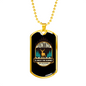 Hunting Is About The Journey Necklace Stainless Steel or 18k Gold Dog Tag 24" Chain-Express Your Love Gifts