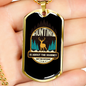 Hunting Is About The Journey Necklace Stainless Steel or 18k Gold Dog Tag 24" Chain-Express Your Love Gifts