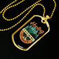 Hunting Is Alive And Well Necklace Stainless Steel or 18k Gold Dog Tag 24" Chain-Express Your Love Gifts