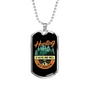Hunting Is Alive And Well Necklace Stainless Steel or 18k Gold Dog Tag 24" Chain-Express Your Love Gifts