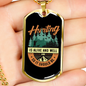 Hunting Is Alive And Well Necklace Stainless Steel or 18k Gold Dog Tag 24" Chain-Express Your Love Gifts