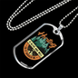 Hunting Is Alive And Well Necklace Stainless Steel or 18k Gold Dog Tag 24" Chain-Express Your Love Gifts