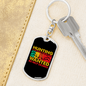 Hunting Is An Addiction Keychain Stainless Steel or 18k Gold Dog Tag Keyring-Express Your Love Gifts