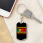 Hunting Is An Addiction Keychain Stainless Steel or 18k Gold Dog Tag Keyring-Express Your Love Gifts
