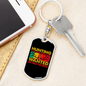Hunting Is An Addiction Keychain Stainless Steel or 18k Gold Dog Tag Keyring-Express Your Love Gifts