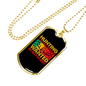 Hunting Is An Addiction Necklace Stainless Steel or 18k Gold Dog Tag 24" Chain-Express Your Love Gifts
