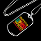 Hunting Is An Addiction Necklace Stainless Steel or 18k Gold Dog Tag 24" Chain-Express Your Love Gifts