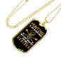 Hunting Is An Addiction No Help Desired Necklace Stainless Steel or 18k Gold Dog Tag 24" Chain-Express Your Love Gifts