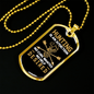Hunting Is An Addiction No Help Desired Necklace Stainless Steel or 18k Gold Dog Tag 24" Chain-Express Your Love Gifts