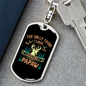 Hunting Is Being A Papaw Keychain Stainless Steel or 18k Gold Dog Tag Keyring-Express Your Love Gifts