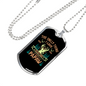 Hunting Is Being A Papaw Necklace Stainless Steel or 18k Gold Dog Tag 24" Chain-Express Your Love Gifts
