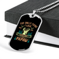 Hunting Is Being A Papaw Necklace Stainless Steel or 18k Gold Dog Tag 24" Chain-Express Your Love Gifts