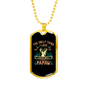 Hunting Is Being A Papaw Necklace Stainless Steel or 18k Gold Dog Tag 24" Chain-Express Your Love Gifts