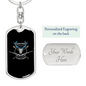 Hunting Is Everything Keychain Stainless Steel or 18k Gold Dog Tag Keyring-Express Your Love Gifts