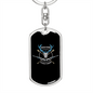 Hunting Is Everything Keychain Stainless Steel or 18k Gold Dog Tag Keyring-Express Your Love Gifts