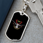 Hunting Is Healing Keychain Stainless Steel or 18k Gold Dog Tag Keyring-Express Your Love Gifts