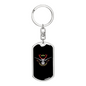 Hunting Is Healing Keychain Stainless Steel or 18k Gold Dog Tag Keyring-Express Your Love Gifts