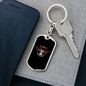 Hunting Is Healing Keychain Stainless Steel or 18k Gold Dog Tag Keyring-Express Your Love Gifts