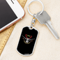 Hunting Is Healing Keychain Stainless Steel or 18k Gold Dog Tag Keyring-Express Your Love Gifts