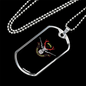 Hunting Is Healing Necklace Stainless Steel or 18k Gold Dog Tag 24" Chain-Express Your Love Gifts