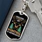 Hunting Is Importanter Keychain Stainless Steel or 18k Gold Dog Tag Keyring-Express Your Love Gifts
