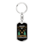 Hunting Is Importanter Keychain Stainless Steel or 18k Gold Dog Tag Keyring-Express Your Love Gifts