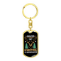 Hunting Is Importanter Keychain Stainless Steel or 18k Gold Dog Tag Keyring-Express Your Love Gifts