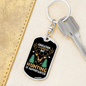 Hunting Is Importanter Keychain Stainless Steel or 18k Gold Dog Tag Keyring-Express Your Love Gifts