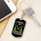Hunting Is Importanter Keychain Stainless Steel or 18k Gold Dog Tag Keyring-Express Your Love Gifts