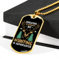 Hunting Is Importanter Necklace Stainless Steel or 18k Gold Dog Tag 24" Chain-Express Your Love Gifts