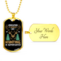 Hunting Is Importanter Necklace Stainless Steel or 18k Gold Dog Tag 24" Chain-Express Your Love Gifts