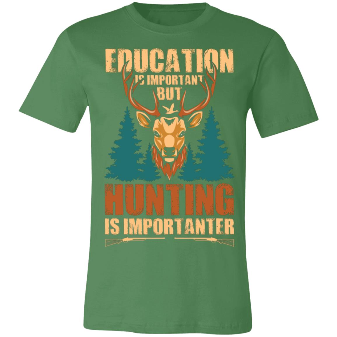 Hunting is Importanter White Hunter Gift T-Shirt-Express Your Love Gifts