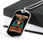 Hunting Is Importanter White Necklace Stainless Steel or 18k Gold Dog Tag 24" Chain-Express Your Love Gifts