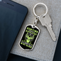Hunting Is In My Blood Keychain Stainless Steel or 18k Gold Dog Tag Keyring-Express Your Love Gifts