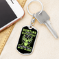 Hunting Is In My Blood Keychain Stainless Steel or 18k Gold Dog Tag Keyring-Express Your Love Gifts