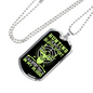 Hunting Is In My Blood Necklace Stainless Steel or 18k Gold Dog Tag 24" Chain-Express Your Love Gifts