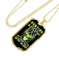 Hunting Is In My Blood Necklace Stainless Steel or 18k Gold Dog Tag 24" Chain-Express Your Love Gifts