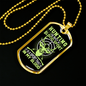 Hunting Is In My Blood Necklace Stainless Steel or 18k Gold Dog Tag 24" Chain-Express Your Love Gifts