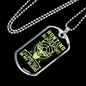 Hunting Is In My Blood Necklace Stainless Steel or 18k Gold Dog Tag 24" Chain-Express Your Love Gifts
