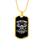 Hunting Is In Necklace Stainless Steel or 18k Gold Dog Tag 24" Chain-Express Your Love Gifts