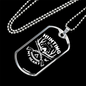 Hunting Is In Necklace Stainless Steel or 18k Gold Dog Tag 24" Chain-Express Your Love Gifts