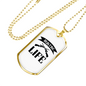 Hunting Is Life Necklace Stainless Steel or 18k Gold Dog Tag 24" Chain-Express Your Love Gifts