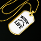 Hunting Is Life Necklace Stainless Steel or 18k Gold Dog Tag 24" Chain-Express Your Love Gifts