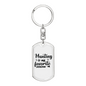 Hunting Is My Favorite Season Keychain Stainless Steel or 18k Gold Dog Tag Keyring-Express Your Love Gifts